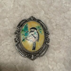 Hand painted brooch